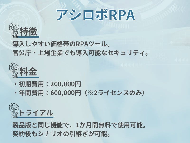 アシロボRPAのまとめ画像